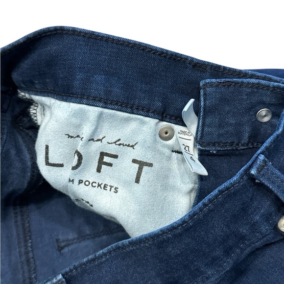LOFT Blue Skinny Jeans Classic Style - Picture 3 of 5
